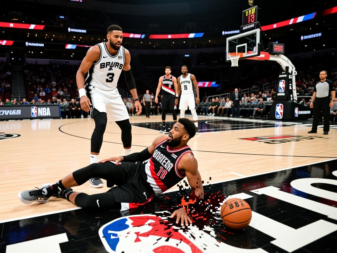 开拓者队惨败马刺队,输掉三连胜 第2张