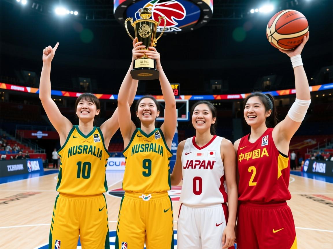 亚洲杯：澳大利亚女篮险胜日本首次夺冠日本连两届亚军中国季军的简单介绍  第3张